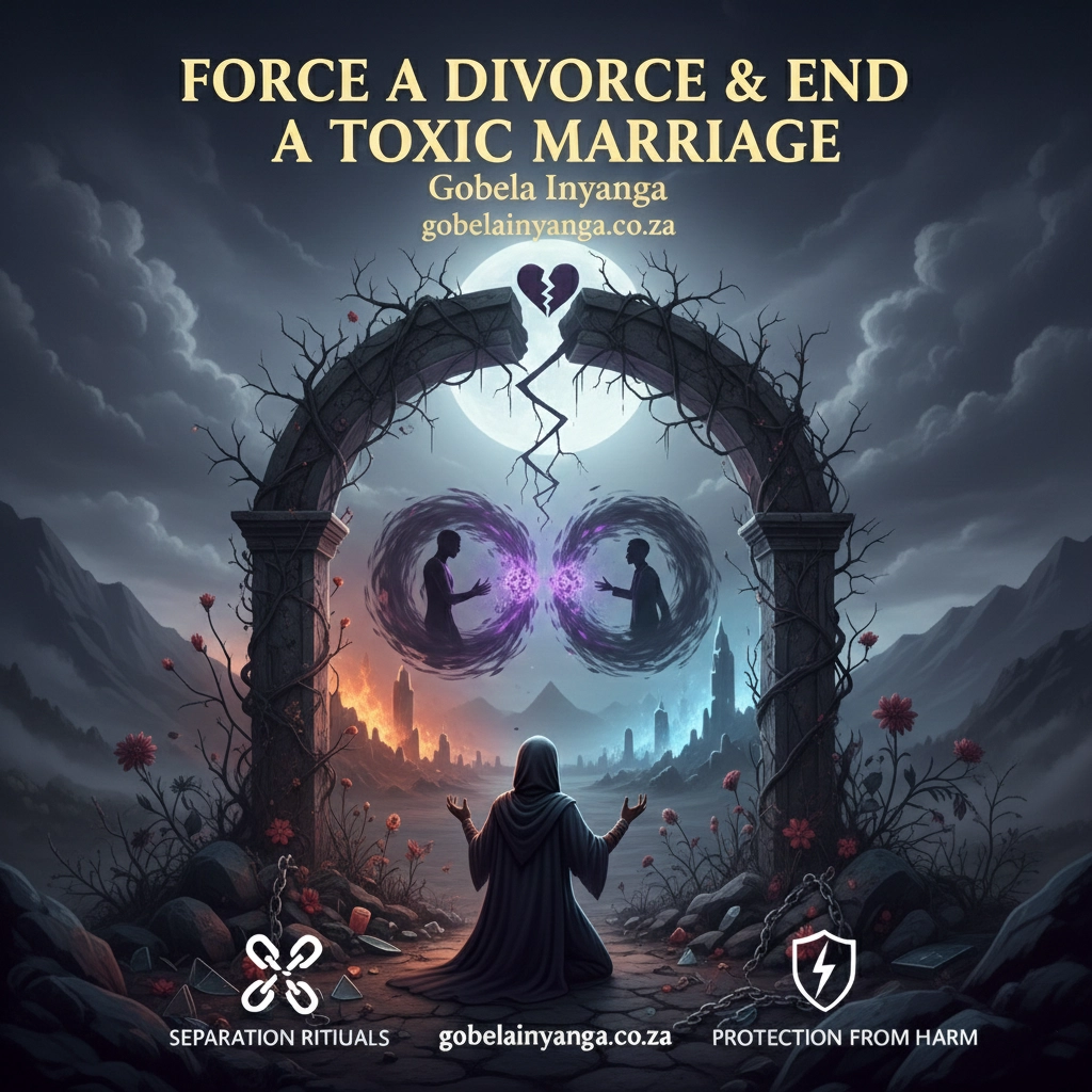 Broken chains symbolizing freedom from a toxic marriage